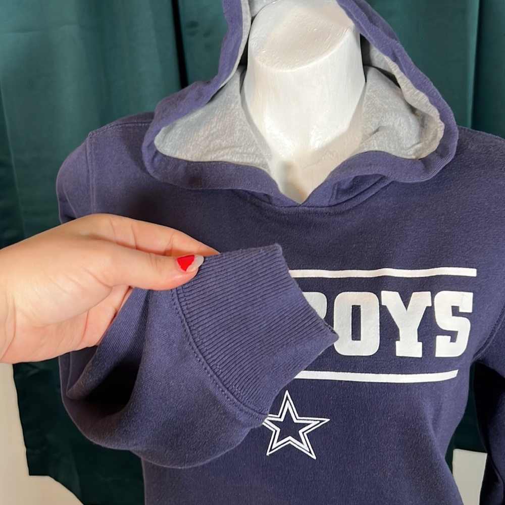 Dallas Cowboy Youth Navy hoddie sweater - Picture 3 of 9